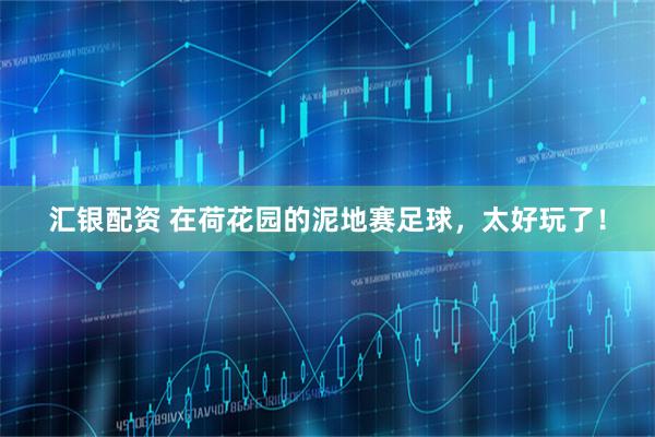 汇银配资 在荷花园的泥地赛足球，太好玩了！